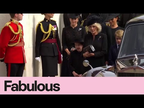 Moment Camilla ‘scolds’ Kate for Charlotte’s behaviour at Queen’s funeral caught by lip reader