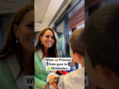 👑 Kate shared an adorable interaction with a little boy who shouted “Hi Princess” at 🎾 Wimbledon