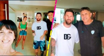 Young boy refuses to go shopping with her mother and she meets Messi