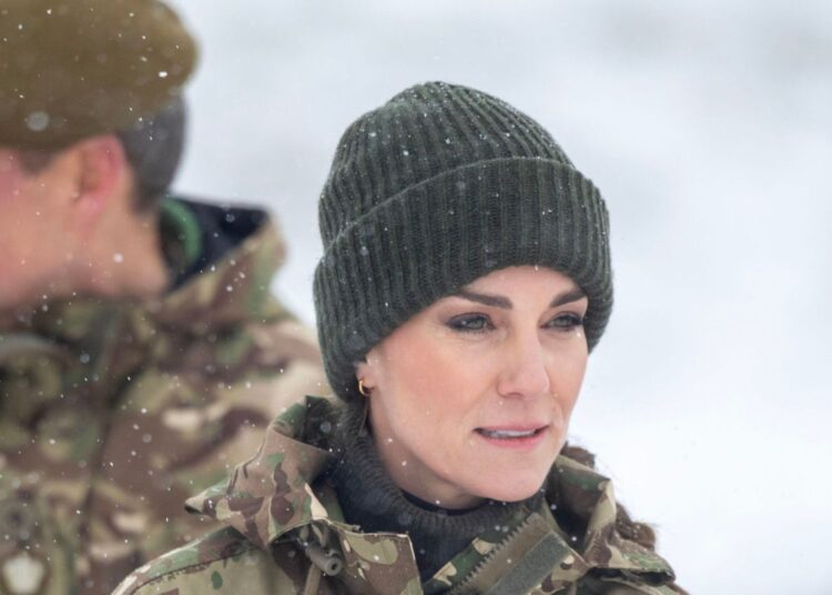 Kate Middleton spotted on mission with Irish Guards wearing full ...