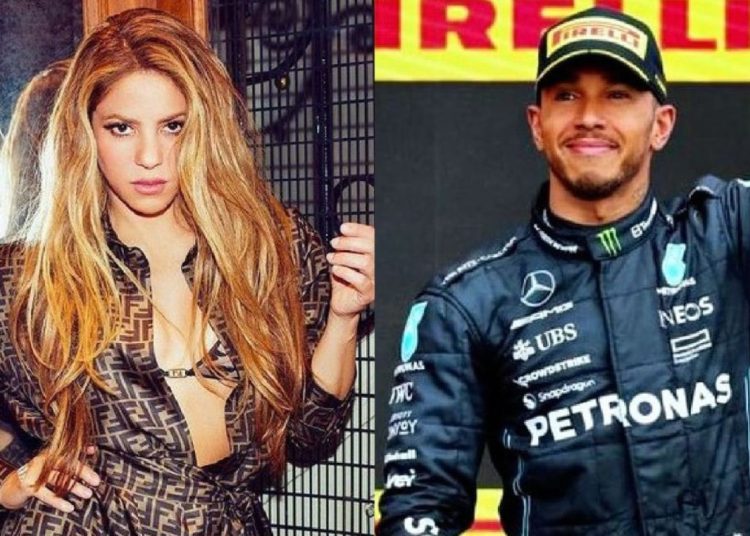 Shakira reportedly says she likes Lewis Hamilton's kisses