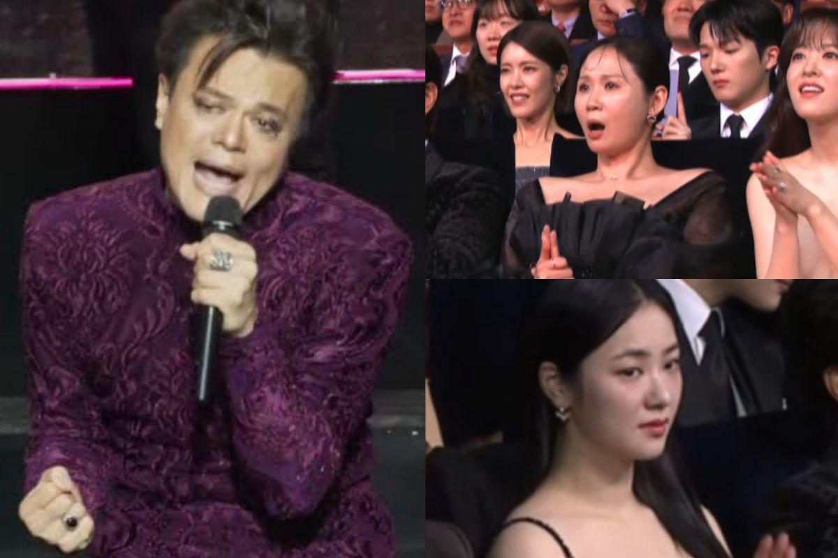 The hilarious reactions to the artists present at J.Y. Park's last performance at the Blue Dragon Film Awards