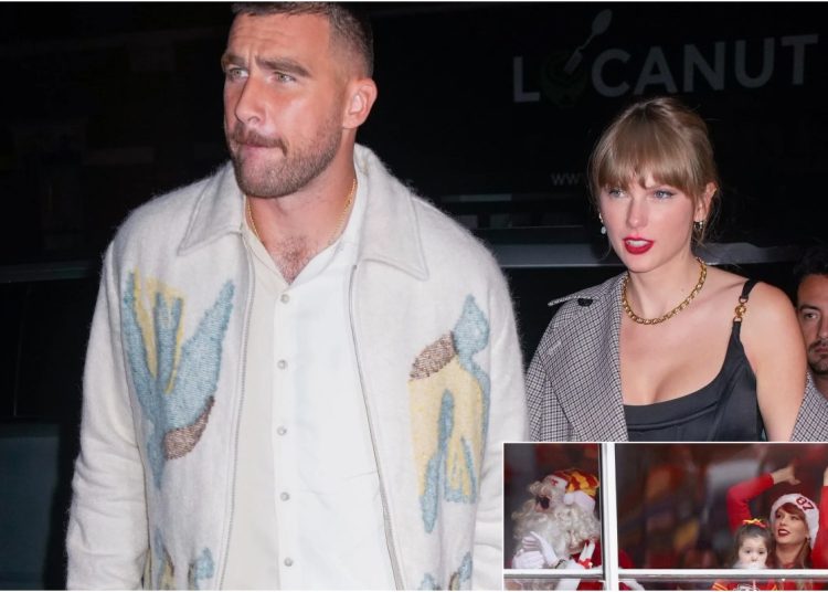 Taylor Swift is spotted supporting boyfriend Travis Kelce at Chiefs ...