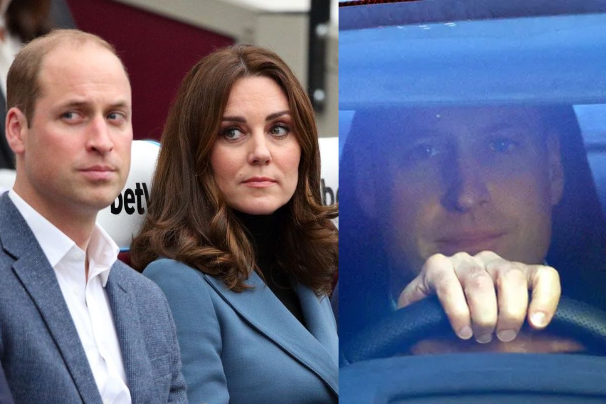 Prince William went to the hospital to visit Kate Middleton after undergoing surgery