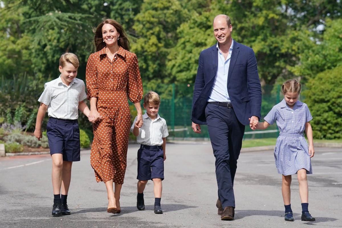 Prince William and Kate Middleton visit Oxfordshire school for their kids