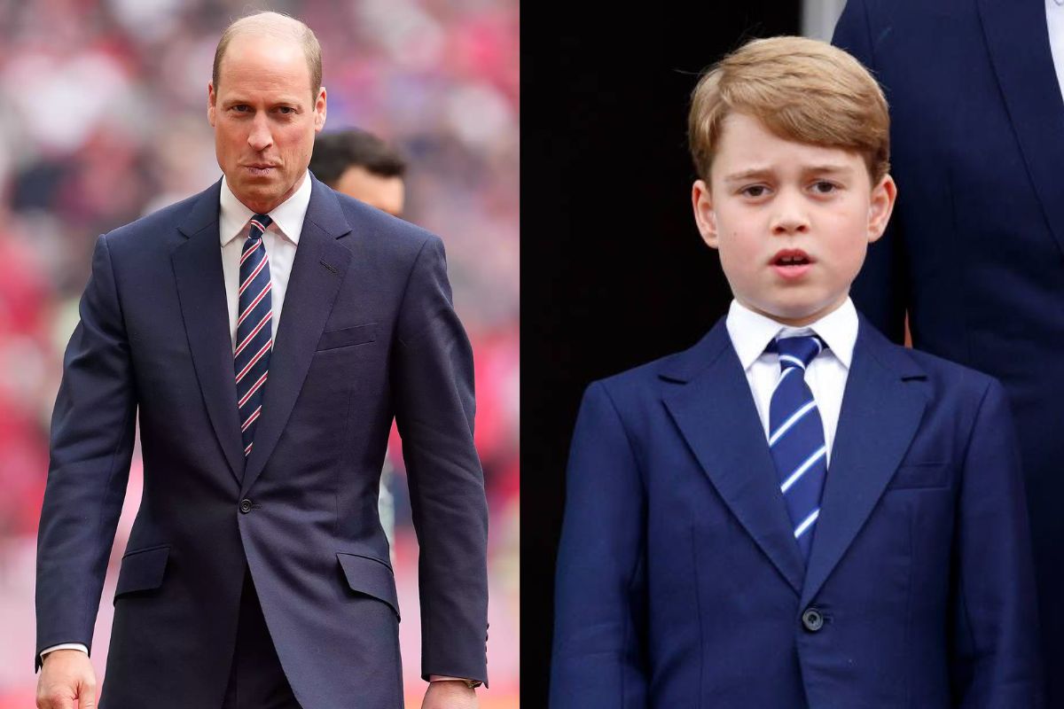 Prince William cancels his royal engagements and attends a football match with Prince George