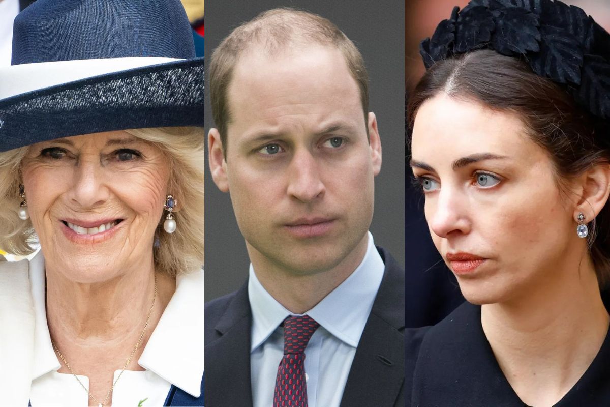 Prince William looks happily after Queen Camilla and Rose Hanbury’s reunion