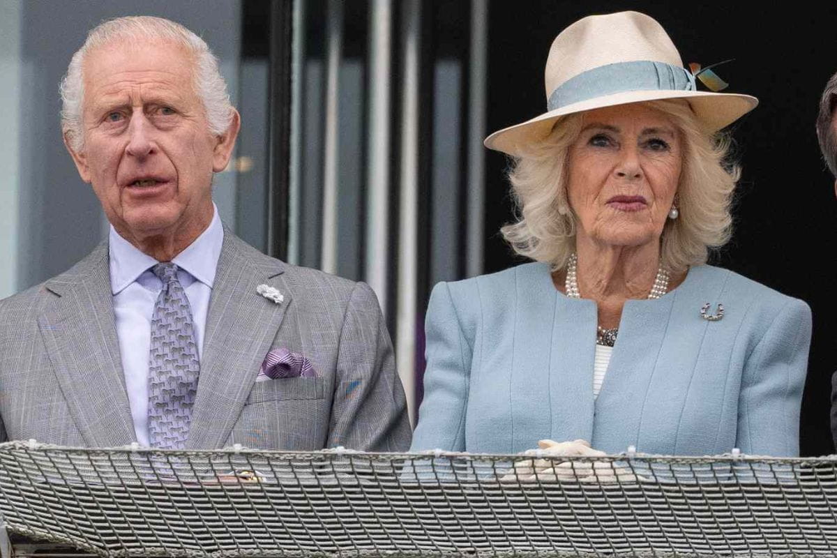 King Charles III and Queen Camilla Parker spotted at Epsom in the races