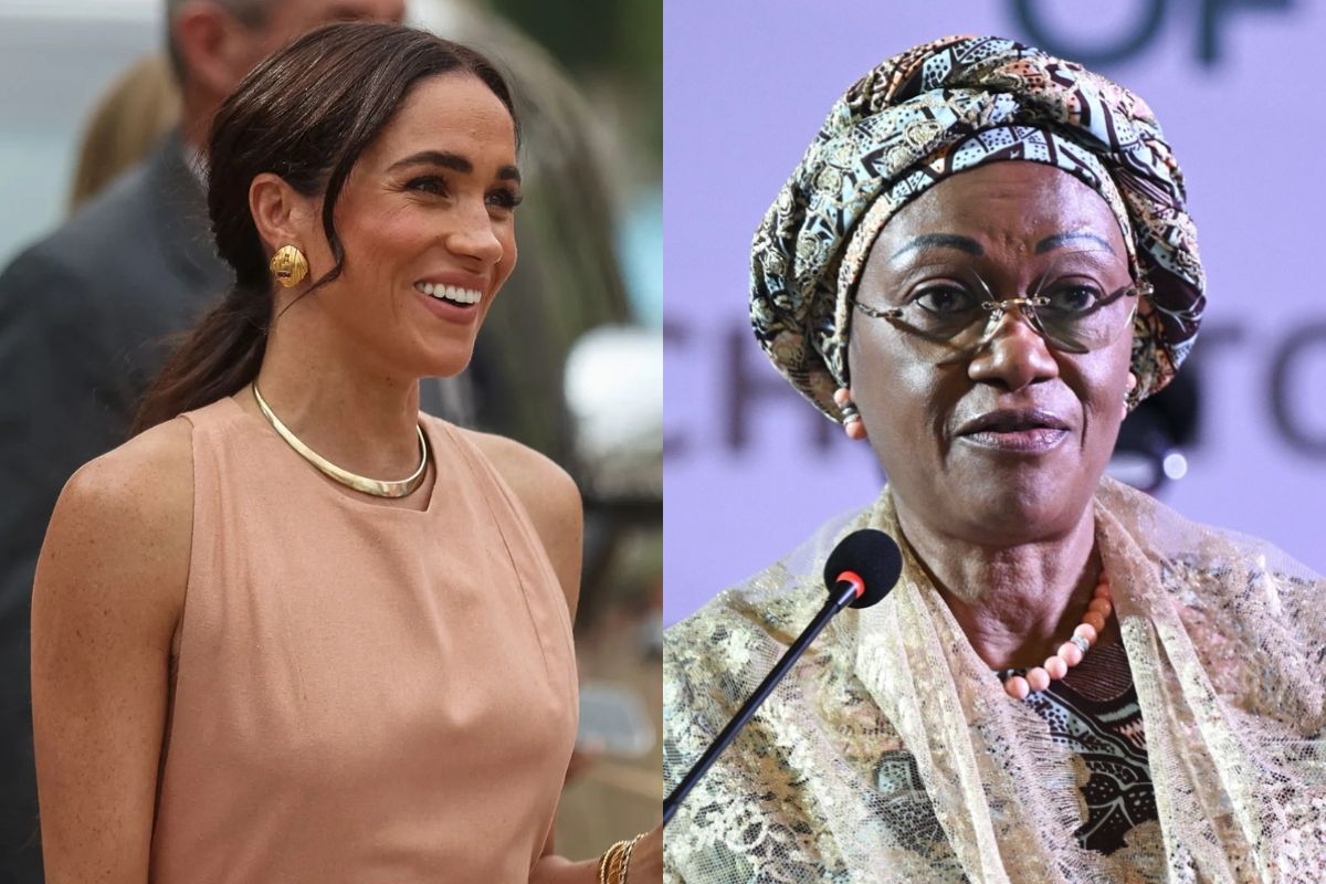 Nigeria's first lady has defended Meghan Markle after false allegations