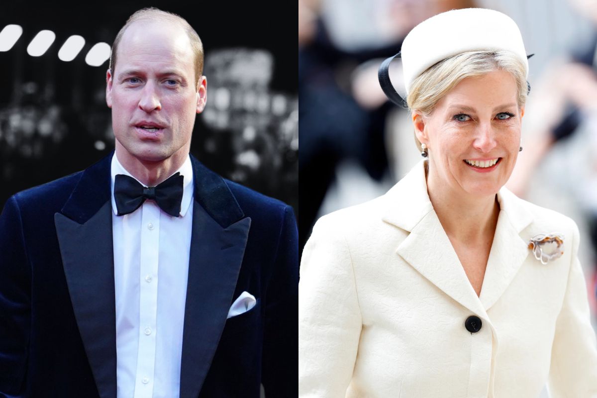 Prince William and his aunt Sophie enjoy an adorable moment on the royal balcony during Trooping the Colour