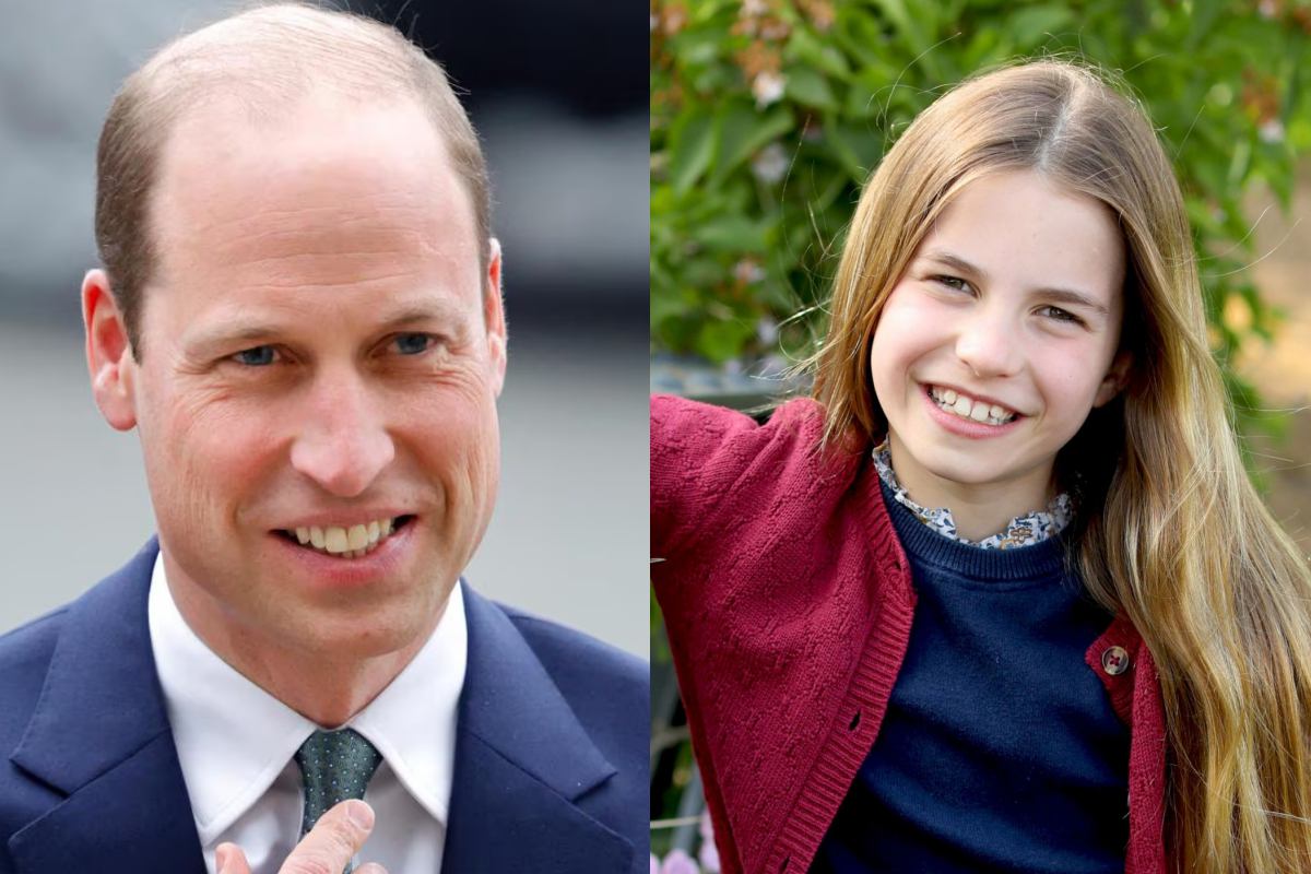 Prince William dishes on Princess Charlotte's school day with little royal fan