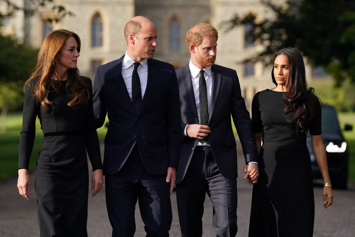 Royal throwback Meghan Markle clings to Prince Harry in drama with Kate Middleton and Prince William