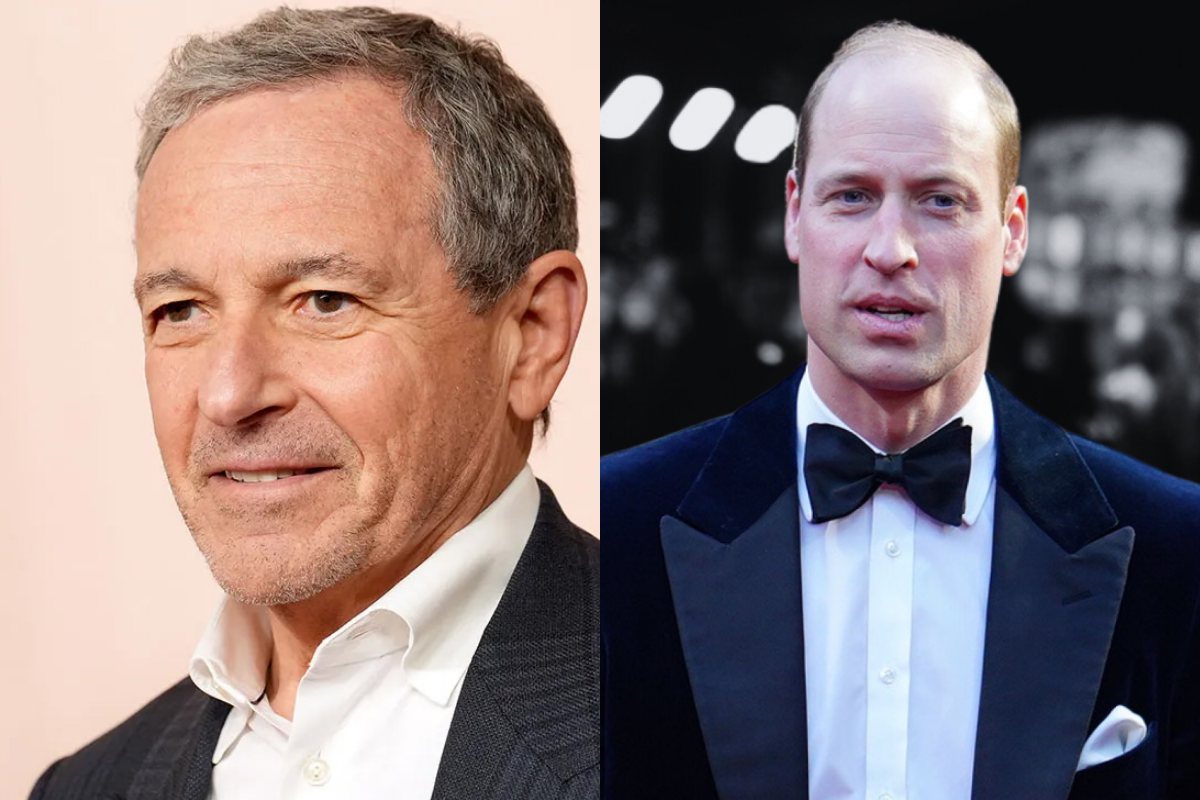 Walt Disney's CEO, Bob Iger, was knighted by Prince William after Prince Harry asked him for work