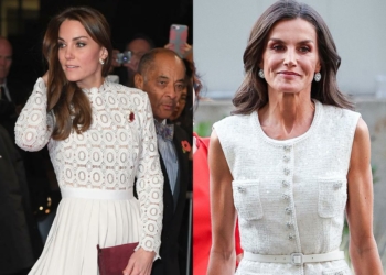 Kate Middleton, Princess Beatrice and Queen Letizia of Spain rock a similar style