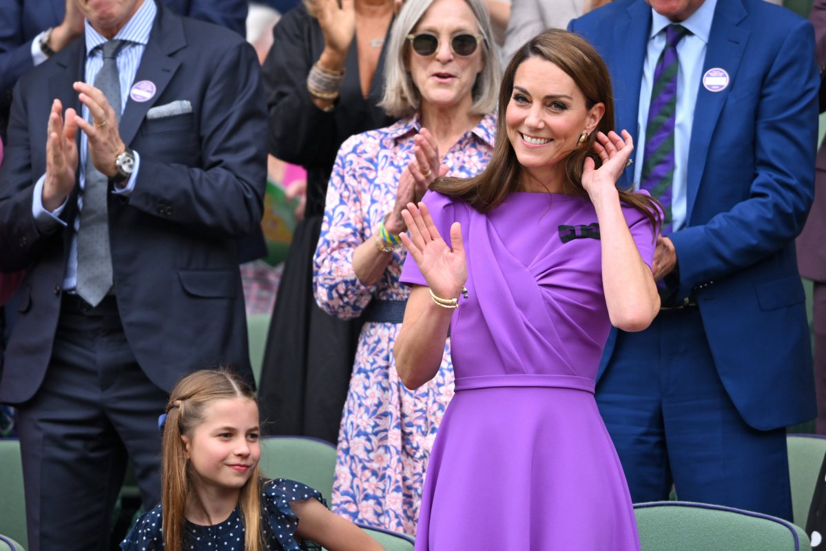 Kate Middleton stuns at the Wimbledon finals with Princess Charlotte