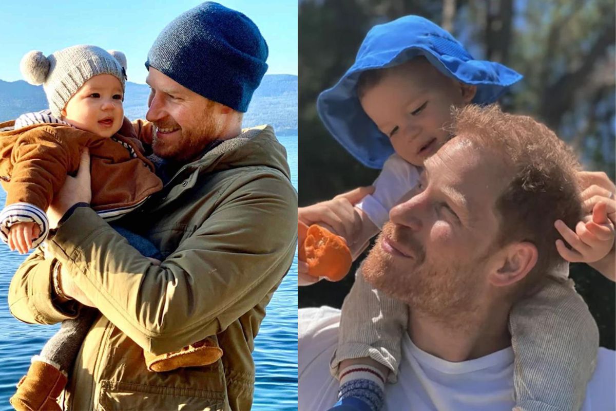 Prince Archie's tender moment with Prince Harry in the United States