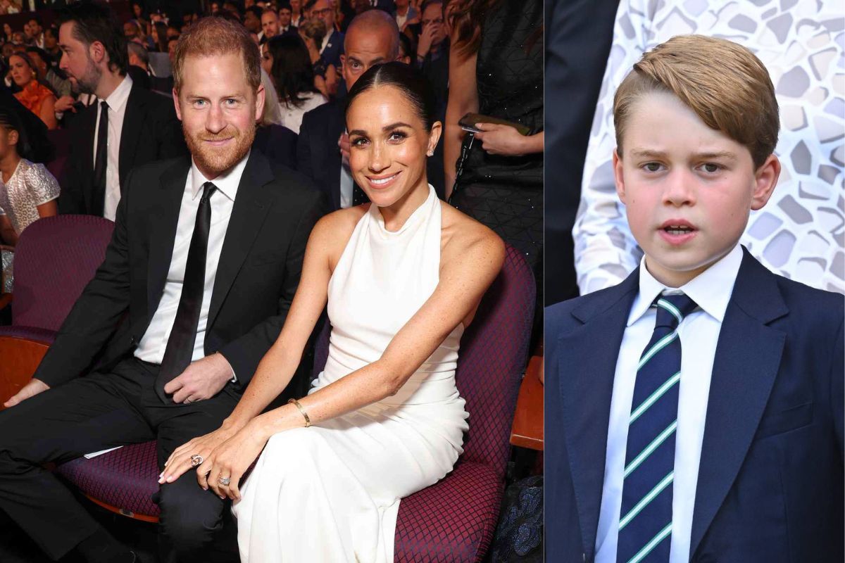 Prince George was allegedly threatening Prince Harry and Meghan Markle