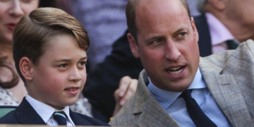 Prince William attends the UEFA Euro 2024 finale with Prince George