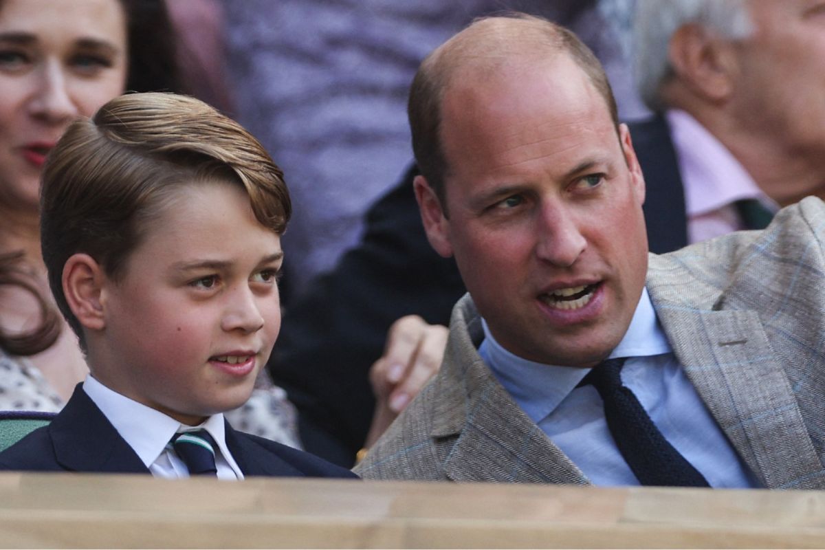 Prince William attends the UEFA Euro 2024 finale with Prince George