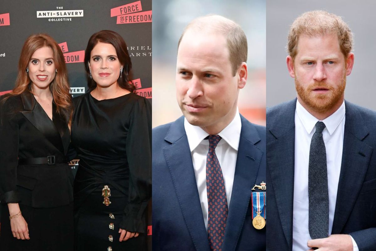 Princess Beatrice and Princess Eugenie reportedly chose to support Prince William, leaving Harry alone