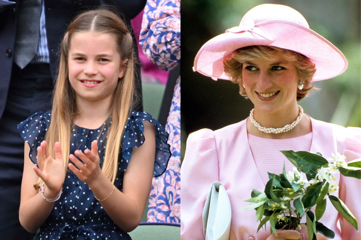 Images of Princess Charlotte imitating Princess Diana go viral on the Internet