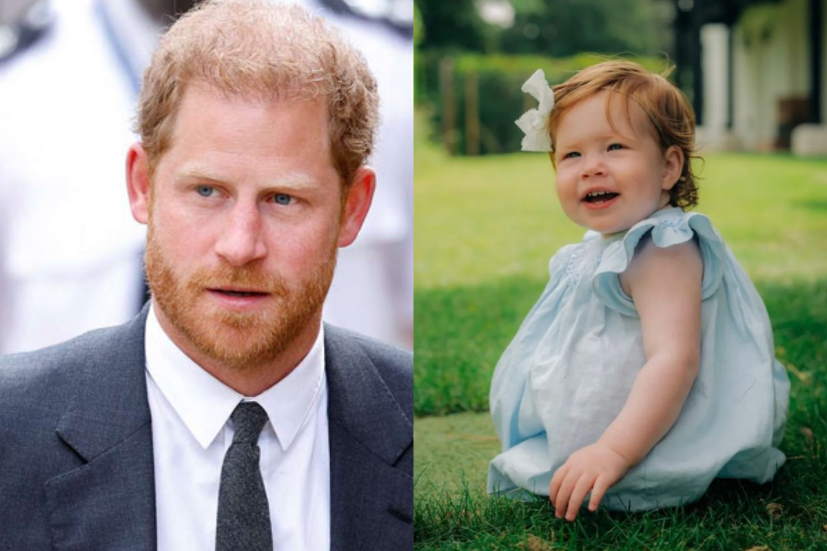 Royal throwback Prince Harry gives Princess Lilibet a sweet kiss in a rare picture