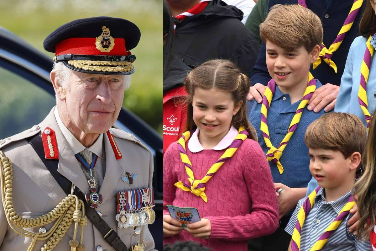 King Charles III's sweet surprise for his grandchildren George, Louis, and Charlotte from his tour