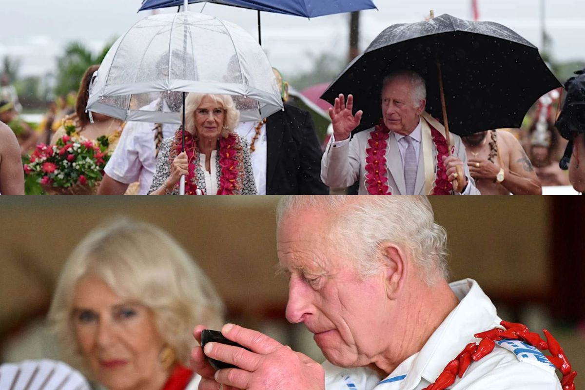 King Charles lll and Queen Camilla Parker say goobye to Samoa with rainy vibes