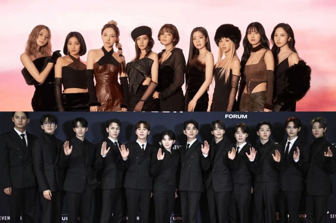 Top 10 Best-selling K-pop groups that debuted in 20215, with TWICE and SEVENTEEN