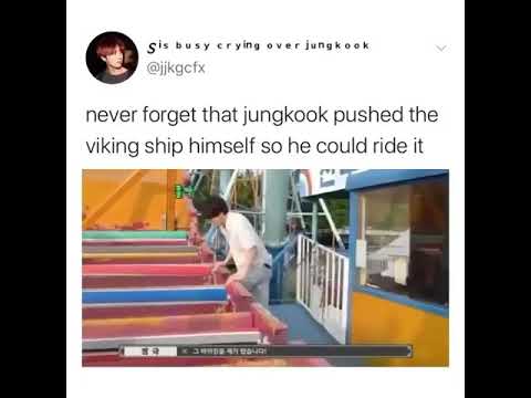 Never forget that jungkook pushed the viking ship himself so he could ride it😂🙃#bts#shorts