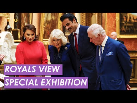 King Charles and Queen Camilla Show Emir of Qatar the Royal Collection