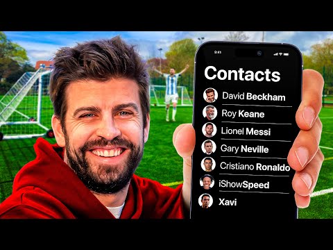 Pique Builds Football Team Using His Phone Contacts