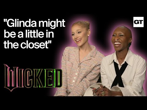 Wicked stars Ariana Grande and Cynthia Erivo on 'Gelphie' and how 'Glinda might be in the closet'