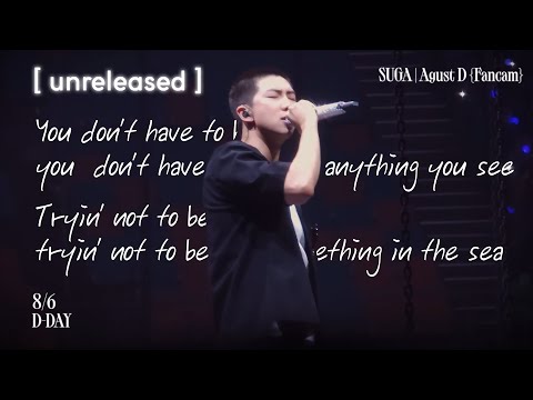 [4K] 230806 unreleased title  미공개곡 RM 남준 | SUBS LYRICS 🔥 DDAY FINAL IN SEOUL DAY 3 방탄소년단 RM 남준 직캠