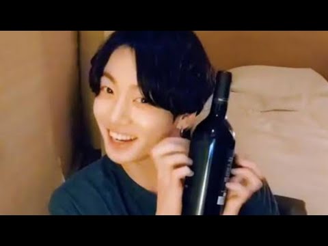 wine bottle ASMR with jk 🥂🍾😘💜