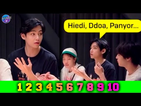 TAEHYUNG CUENTA EN ESPAÑOL LOS NÚMEROS DEL 1 AL 10 ¡SORPRENDENTE! | BTS