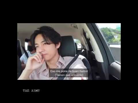 TAEHYUNG EN SU VLOG MIENTRAS CONDUCIA SE ESCUCHA“PROVENZA”UNA CANCIÓN DE KAROL G EN ESPAÑOL😊