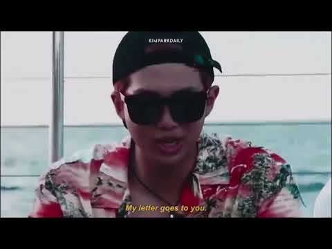 Namjoon(BTS) emotional letter to taehung (v)