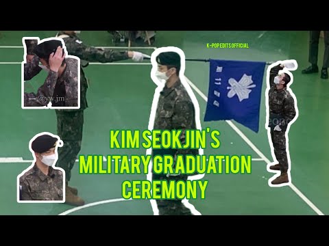 Kim SeokJin in Military Graduation Ceremony   #jin #seokjin #jinmilitary #bts #Kpop_Edits_Official