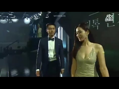 [ENG SUB] Hyun Bin and Son Ye Jin | 56th Baeksang Arts Awards - Popularity Award Speech