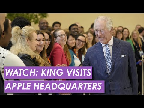 WATCH: King Charles Tours Apple's New UK Headquarters With CEO Tim Cook