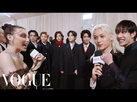 Stray Kids Prepare to Unveil Their Debut Met Gala Look | Met Gala 2024 With Emma Chamberlain