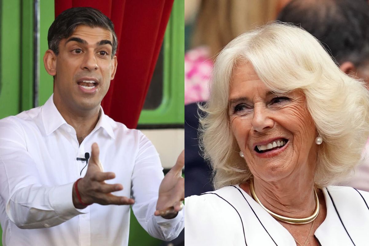 ¿Rishi Sunak rompió un protocolo? en una reunión con la reina Camilla Parker