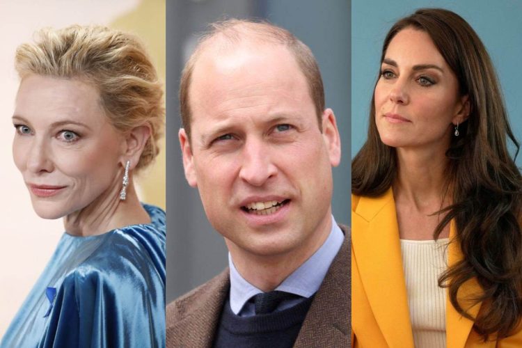El príncipe William en los BAFTA sin la compañía de Kate Middleton pero muy cercano con Cate Blanchett