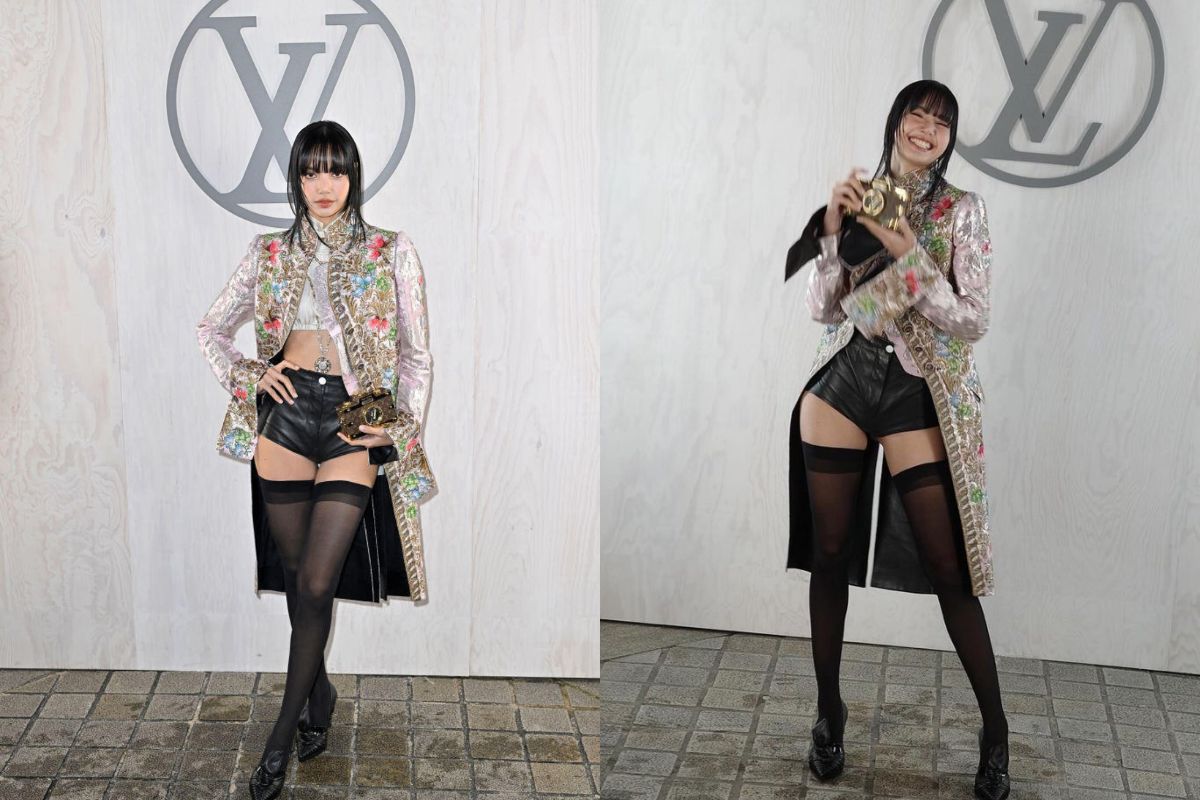 Lisa de BLACKPINK luce encantadora en el desfile femenino de Otoño-Invierno 2024 de Louis Vuitton