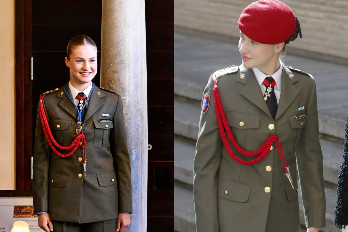 La princesa Leonor y el significado de los cordones desatados de su uniforme