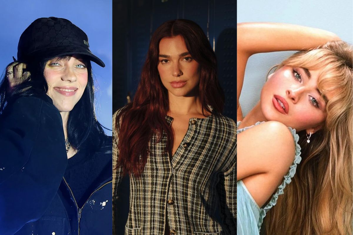Dua Lipa, Billie Eilish y Sabrina Carpenter, ¿por qué el azul domina las portadas de sus recientes albumes