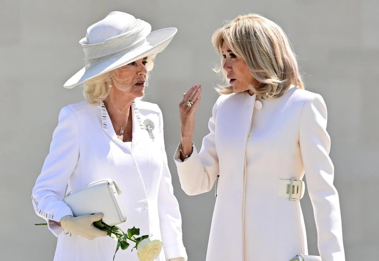 El incómodo momento que vivió la reina Camilla por culpa de la primera dama de Francia, Brigitte Macron