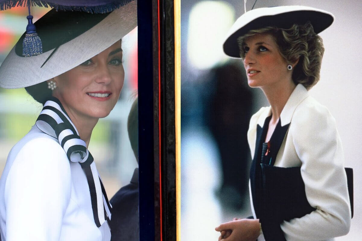 El look de Kate Middleton en su reaparición pública fue muy parecido a uno de la princesa Diana: "Es increíble"