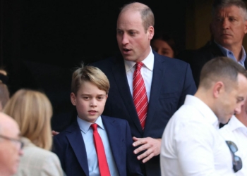 La emocionante reacción del príncipe William y el príncipe George ante el gol de Inglaterra en la Eurocopa 2020